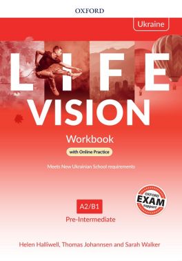 LIFE VISION Pre-Intermediate Level Workbook with Online Practice Ukrainian Edition Авт: Helen Halliwell Tomas Johannsen Sarah Walker Вид-во: Macmillan LIFE VISION Pre-Intermediate Level Workbook with Online Practice Ukrainian Edition Авт: Helen Halliwell Tomas Johannsen Sarah Walker Вид-во: Macmillan - Посібники для самостійного вивчення Анлійської