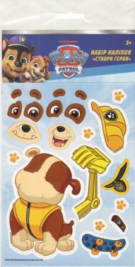 Набір наліпок Створи героя Кремез ТМ "PAW Patrol" Вид-во: Перо Набір наліпок Створи героя Кремез ТМ "PAW Patrol" Вид-во: Перо - Зошити з наліпками