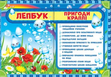 Лепбук Пригоди краплі НУШ Ранок календар погоди Правила безпеки на воді Лепбук Пригоди краплі НУШ Ранок календар погоди Правила безпеки на воді