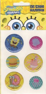 Об'ємні наліпки ТМ "SpongeBob SquarePants" Вид-во: Перо Об'ємні наліпки ТМ "SpongeBob SquarePants" Вид-во: Перо - Для розвитку дитини