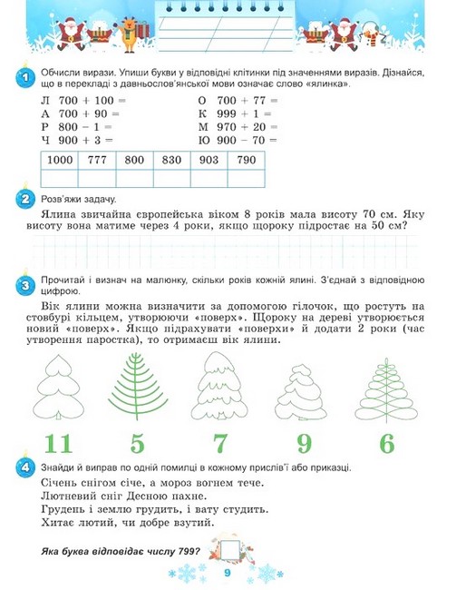 Зимові канікули в НУШ Щодня півгодини для розвитку дитини 3 клас НУШ Авт: Олена Ємельяненко Вид-во: Генеза - фото 4