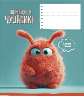 Зошит шкільний 18 аркушів у клітинку Школярик - Шкільні зошити та словники